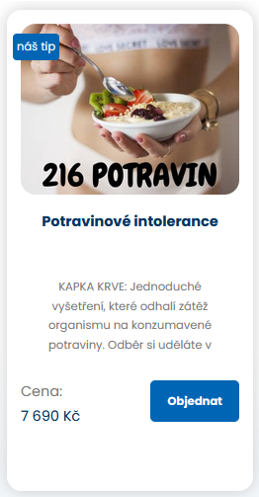 POTRAVINOVÉ INTOLERANCE